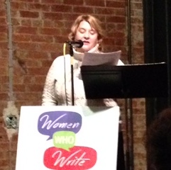Holly Hinson kicks off our readings night.