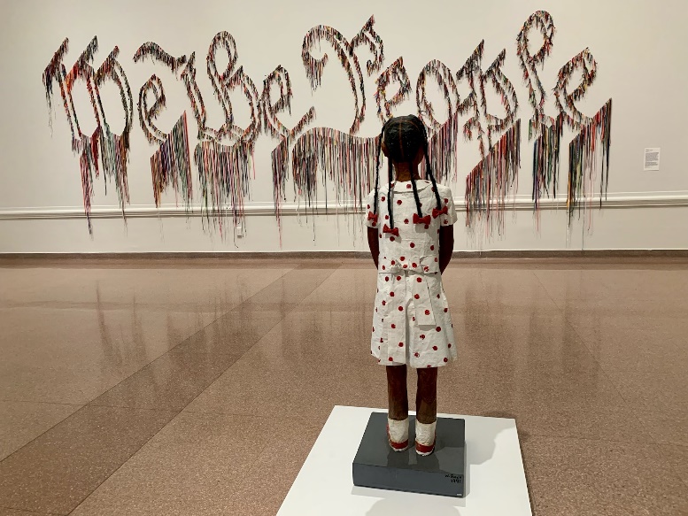 Nari Ward American, born Jamaica, 1963 We the People, 2011 Shoelaces 96 × 324 in. (243.8 × 823 cm.) Gift of Speed Contemporary 2016.1